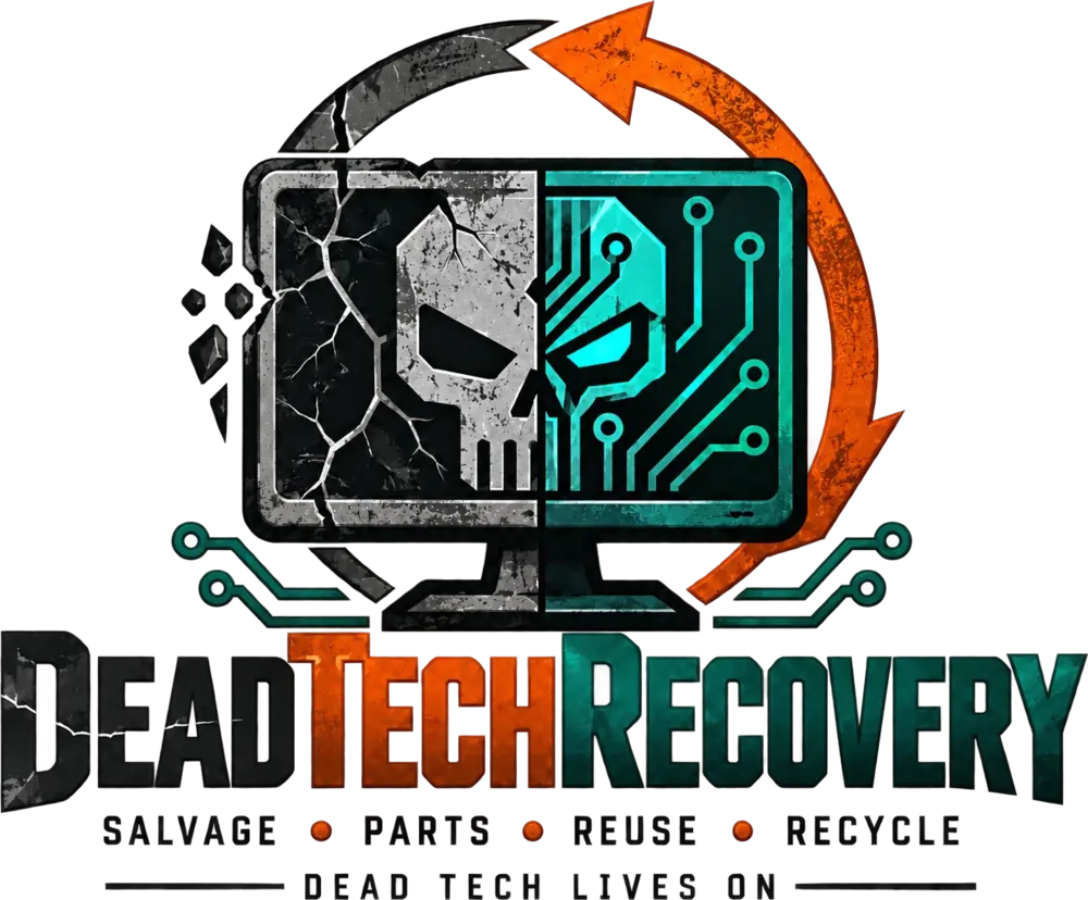 Dead Tech Recovery: Salvage, Parts, Reuse, Recycle. Dead tech lives on.